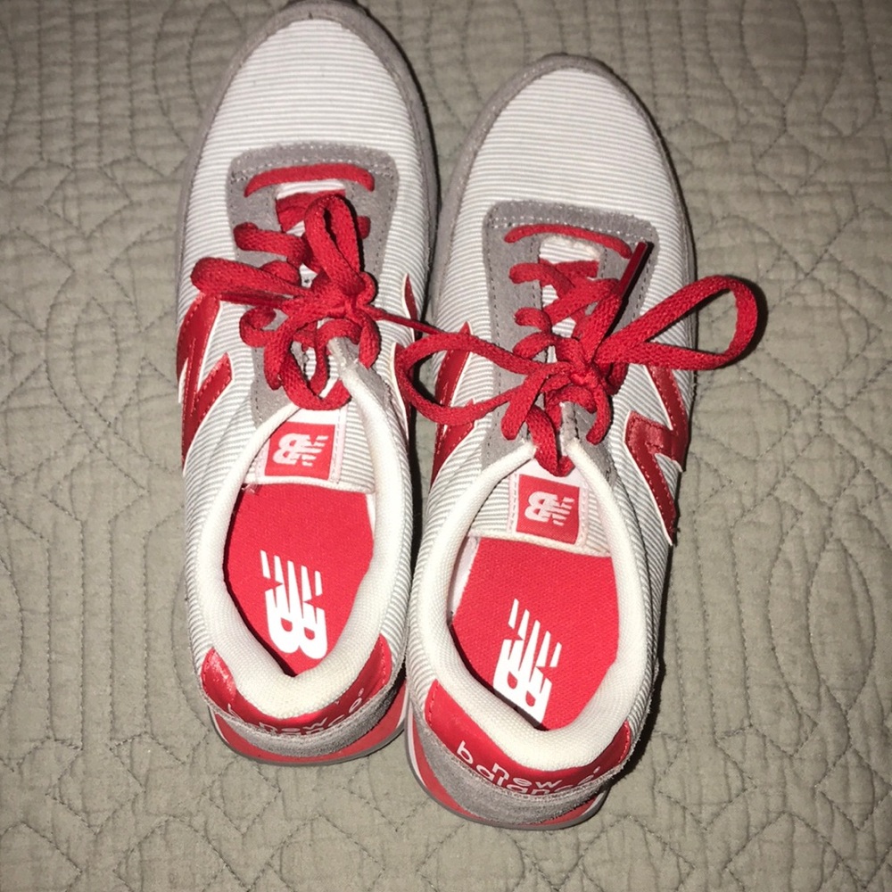 New Balance Red and Gray sneakers